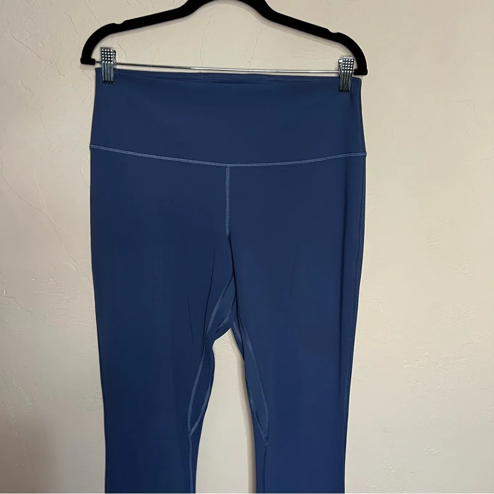 Lululemon Align High‎ Rise Mini Flare Blue Leggings